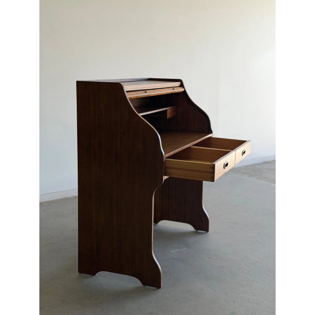 Danish Modern Rolltop Desk For Sale - Image 14 of 18