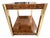 Burl and Golden Brass Tiered Side Table by Century Furniture For Sale