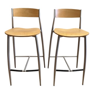 Design Within Reach Italian Altek Sergio Mian Baba Counter Stools - a Pair For Sale