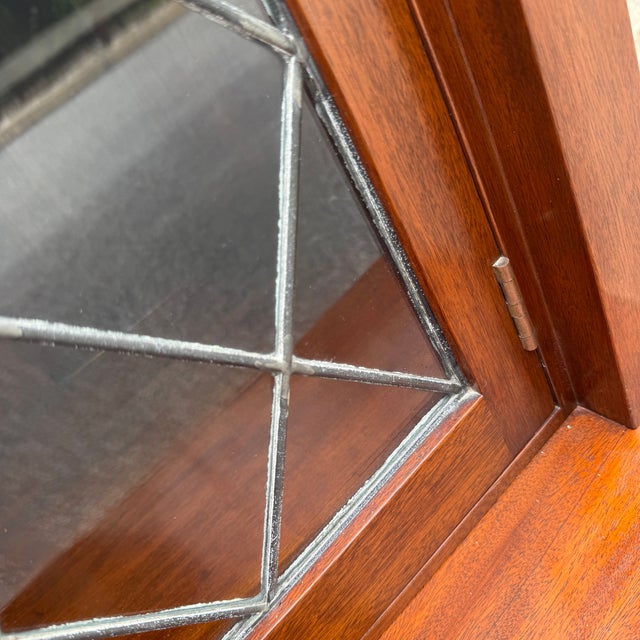 Auburn C. 1900 - 1910 Tobey Furniture Premium Hand Made Solid Mahogany Gothic Inspired Library Bookcase - 2 Pieces For Sale - Image 8 of 18