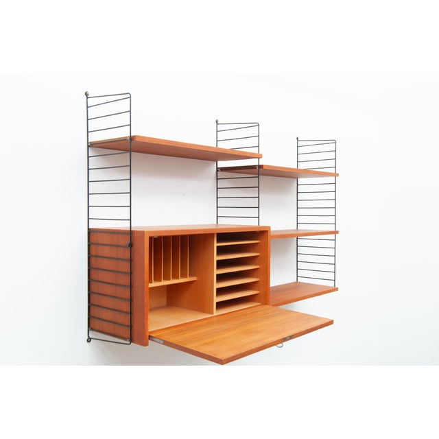 String Wall Shelf by Kajsa and Nisse Strinning, 1950s For Sale - Image 10 of 15