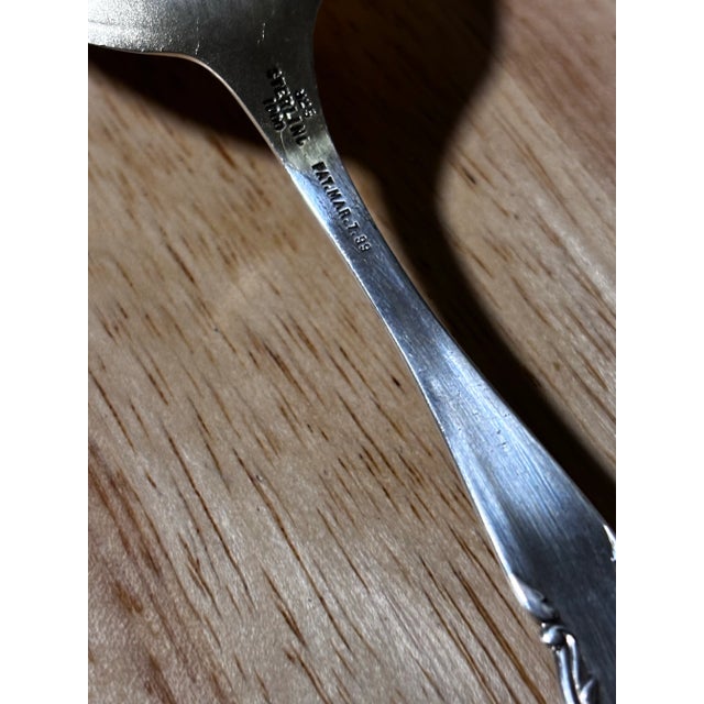 Silver Fessenden 1899 Newport Sterling Silver Serving Spoon For Sale - Image 8 of 9