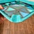 Mid Century Modern Aldo Londi Vetrata Bitossi Italy Teal Ceramic Ashtray Rare For Sale In Palm Springs - Image 6 of 11
