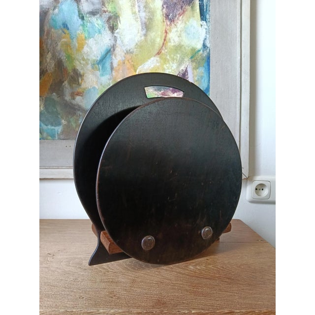 Modernist Magazine Rack, 1920s For Sale - Image 10 of 11