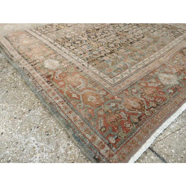 Galerie Shabab Collection Early 20th Century Persian Senneh Malayer Long Runner For Sale - Image 9 of 10