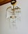 1980s Vintage Glass Rod Chandelier With Brass Frame For Sale - Image 4 of 16