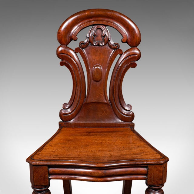 Brown 1820's Antique Scottish Hall Chair For Sale - Image 8 of 10