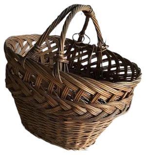 Wicker Baskets, 1960s, Set of 2
