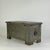 Antique Arts & Crafts Hammered Metal Storage Box With Décorative Side Handles and Details For Sale - Image 11 of 12