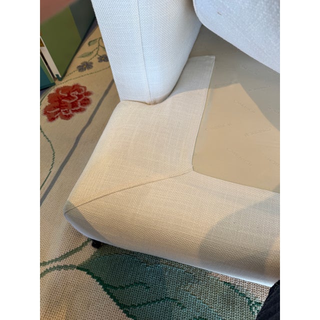 Camerich Linen Sectional For Sale - Image 11 of 12