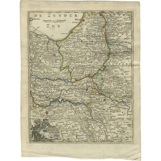 Antique Map of the Duchy of Gelderland by Keizer & De Lat, 1788 For Sale