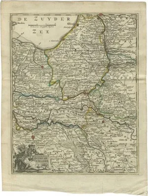 Antique Map of the Duchy of Gelderland by Keizer & De Lat, 1788