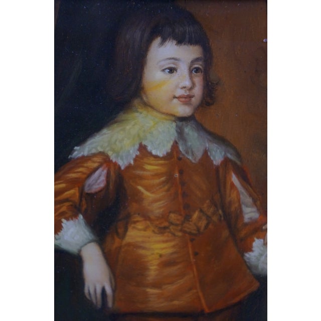 Textile Late 20th Century Charles II James Duke of York Princess Mary Oil Painting Van Dyck Henry Stone For Sale - Image 7 of 11
