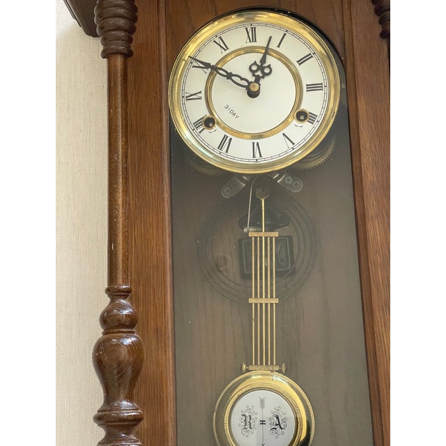 Antique Black Forest Wall Pendulum Clock For Sale - Image 4 of 6