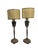 Empire Style Bedside Table Lamps in Parchment, Set of 2 For Sale