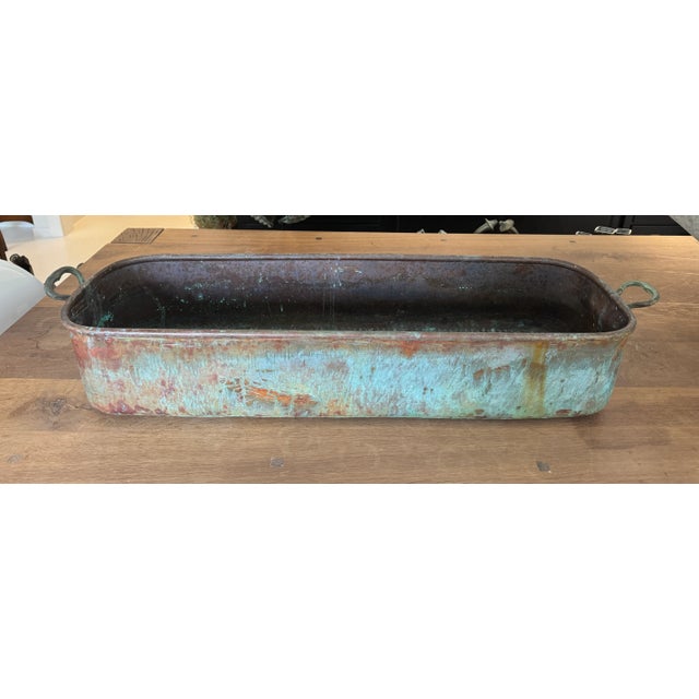 Vintage Indoor / Outdoor Copper Planter For Sale - Image 4 of 12