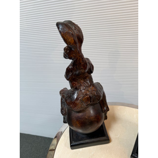 Metal Attila's Bunnies on Balls Sculpture, Pair For Sale - Image 7 of 12