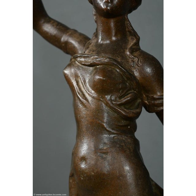 Late 19th Century Regulate and Onyx Pendulum Le Passage Du Ruisseau from Guillemin, 1890s For Sale - Image 13 of 18