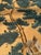 Luxury hand painted gold leaf wallpaper sample featuring an elegant crane and pine tree composition inspired by...