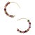 Rainbow Tourmaline Half Moon Hoops, Pair For Sale