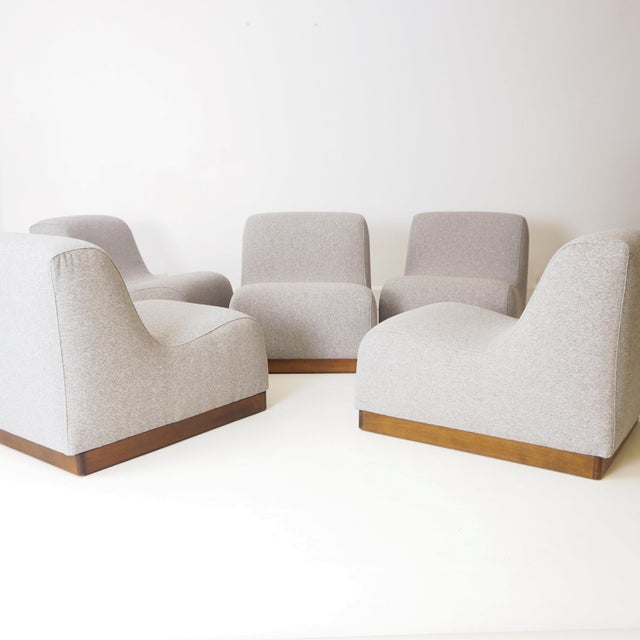 Wood Italian Modular Sofa, 1970s, Set of 5 For Sale - Image 7 of 14
