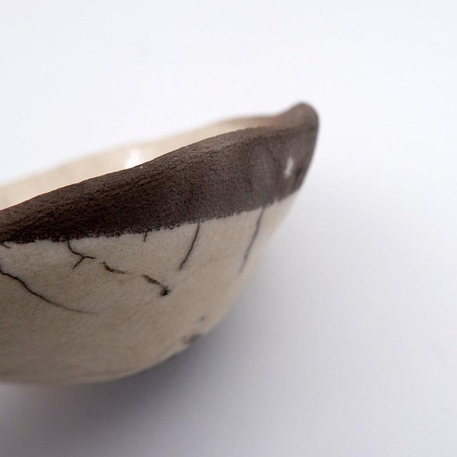 Brown White Fond Datelier Ceramics from N.Lebrun, Belgium, 1970s, Set of 5 For Sale - Image 8 of 12