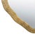 Contemporary Matthew Izzo Home Cadence Textured Antique Brass Round Wall Mirror For Sale - Image 3 of 5