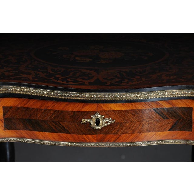 19th Century Marquetry Side Table with Jewelry Box, 1870s For Sale - Image 18 of 18