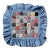 Vintage Yo-Yo Quilted Pillow Cover For Sale