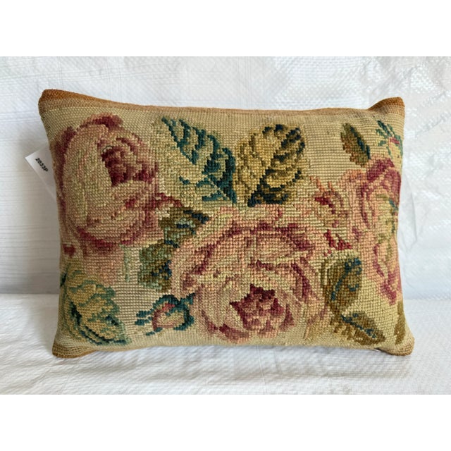 Modern 1850 English Needlework Pillow For Sale - Image 3 of 3