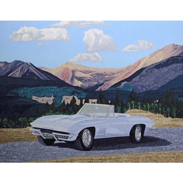 "Vette II" Original Limited Edition Serigraph by Dallas John Hand signed, numbered and titled by the artist Paper Size:...