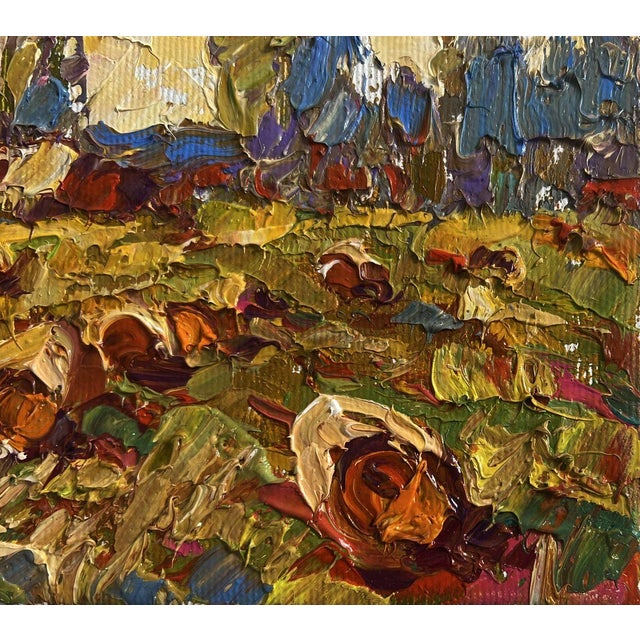 2020s Oil Painting Haystacks in the Field Oleksiy Ivanyuk For Sale - Image 5 of 8