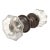 Late 19th Century Antique American Octagonal Glass Knobs With Iron Shanks - A Pair For Sale