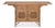 English British Colonial Drop Leaf Server with Caned Doors For Sale - Image 3 of 11