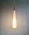 Large scandinavian pendant light in white opaline glass and teak, design uno & östen kristiansson, for the swedish...