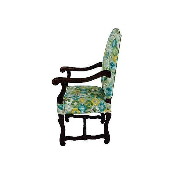 This Vintage Louis XIV Style Fauteuil Arm Chair has been given new life and a fresh less-stuffy attitude as to fit...