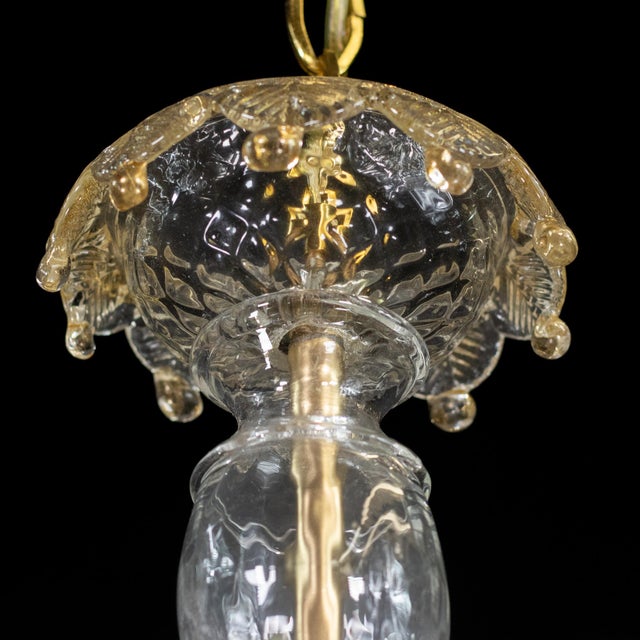 Baroque Vintage Ca’ Rezzonico Style Gold‑Infused Murano Chandelier, in the Manner of Giuseppe Briati For Sale - Image 3 of 18