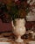 English Sharland England Splatter Verona Vase, Large, Tan and Ivory For Sale - Image 3 of 4