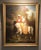 Early 20th Century Custom Frames Antique Romantic Renisssance Scene Oil on Canvas Painting For Sale - Image 5 of 5