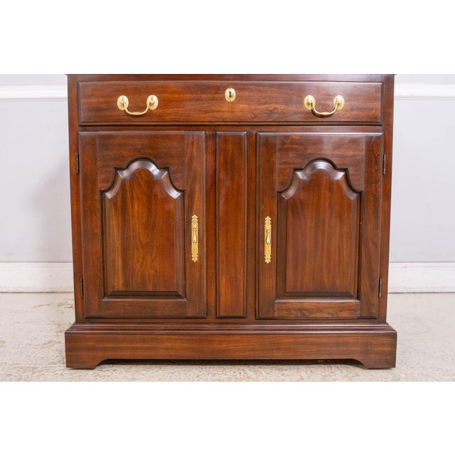 1980s Harden Cherry Flip Top Server Cabinet For Sale - Image 12 of 18