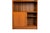 Brown Mid-Century Teak Hutch Bookcase Cabinet For Sale - Image 8 of 9