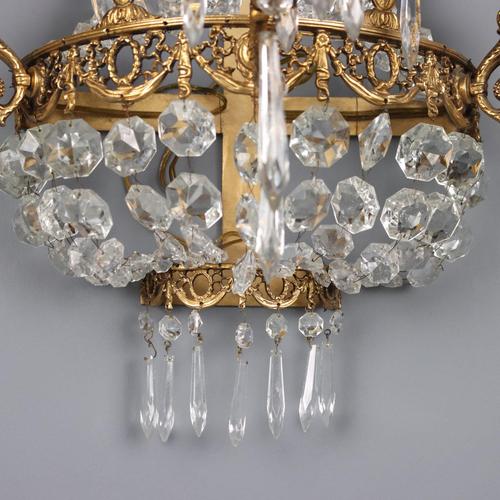 Wall Lamps in Gilded Bronze, Set of 2 For Sale - Image 8 of 9