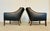 Vintage Scandinavian Fredrik Kayser Brown Leather Lounge Chairs, 1960s, Set of 2 For Sale - Image 10 of 18