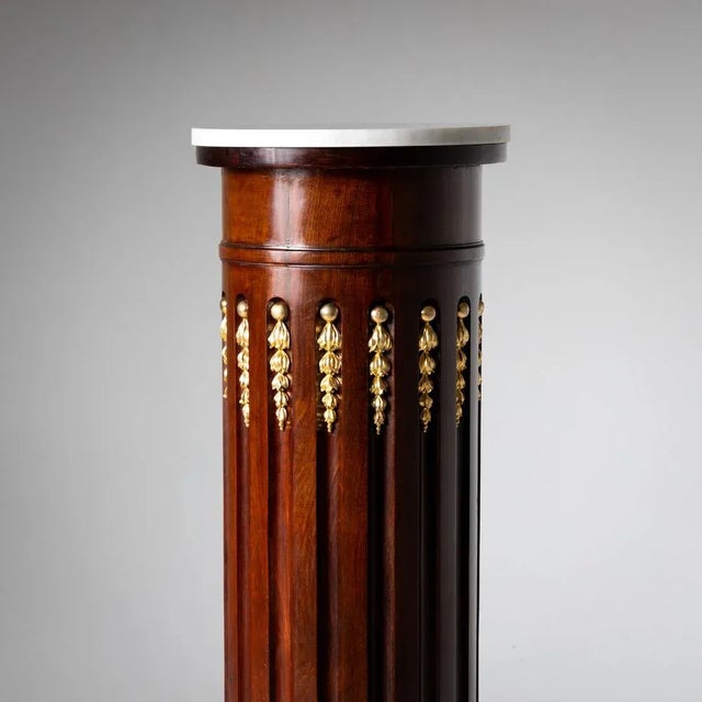 2nd Half 19th Century Empire Column with Fire-Gilt Appliqués For Sale - Image 4 of 7