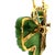 Vintage Carved Jade Butterfly Brooches in 14k Gold With Ruby Accents – Pair For Sale - Image 9 of 14