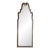 1970s Hollywood Regency Sculpted Silver Wood Wall Mirror by Bassett For Sale