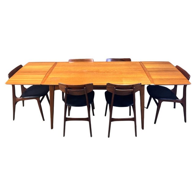 Mid-Century Dining Set attributed to Louis van Teeffelen for Wébé, 1960s, Set of 7 For Sale - Image 17 of 17