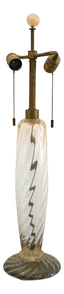 Murano Glass Table Lamp from Barovier & Toso, Italy, 1960s