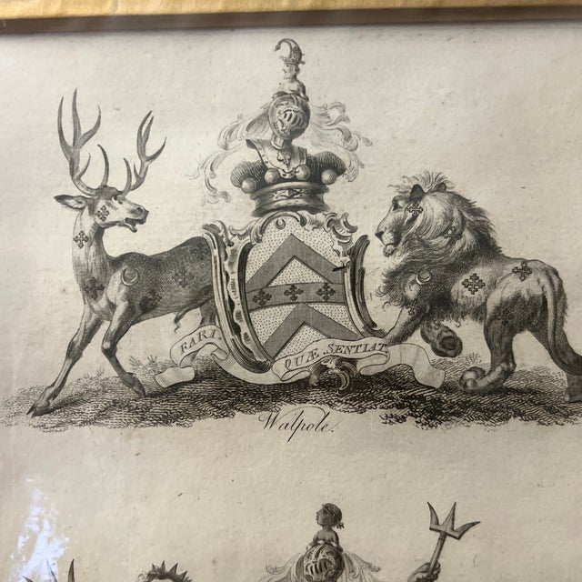 Set of 3 Antique 18th Century English Peerage Heraldic Crests Form by Charles Catton For Sale - Image 10 of 12