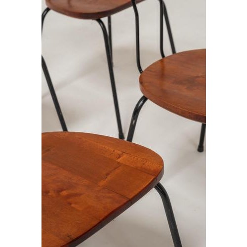 Radar Dining Chairs by Willy Van Der Meeren for Imexcotra, 1950, Set of 6 For Sale - Image 12 of 13